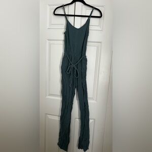 SO Teal Sleeveless Jumpsuit
